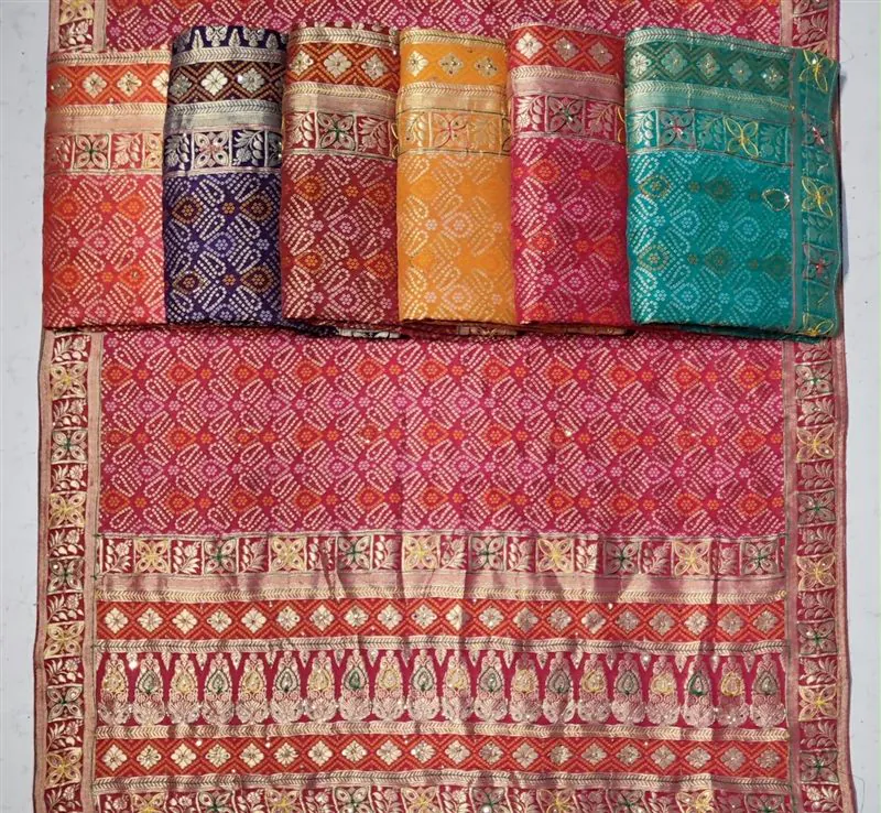 Georgette Khadi Handwork, design 4020 H