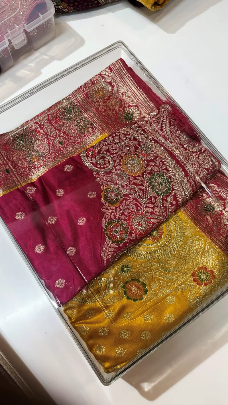 Clear acrylic box with bubble wrap
